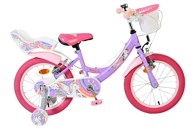 VOLARE Dječji bicikl Unicorn 16", ljubičasti, dvije ručne kočnice
